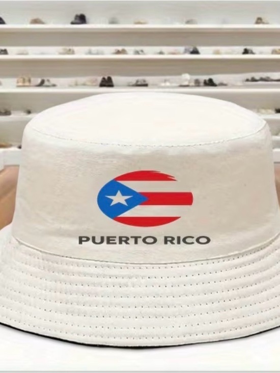 Accessories - Puerto Rico Flag Bucket Hat - Blue or White